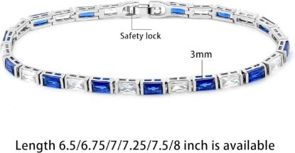 Picture of A MOFEIJEWEL 14K Gold Plated CZ Tennis Bracelet For Women 