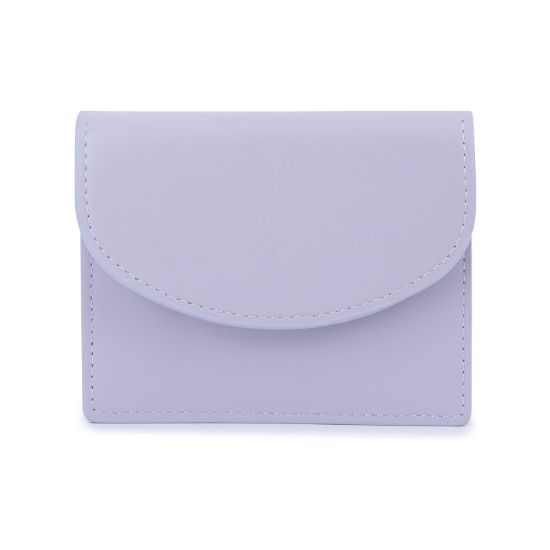 Picture of Solid color simple card holder multi-function coin purse